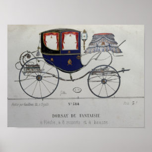 Póster Projete para 'um Cupé Dorsay de Fantaisie'