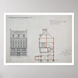 Póster Projete para uma casa para W. Flor Esq, Chelsea