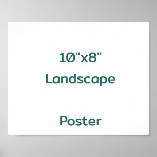 Poster Projete seu próprio 10"x8"