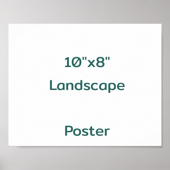 Poster Projete seu próprio 10"x8" (Frente)