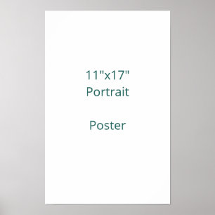 Poster Projete seu próprio 11"x17"