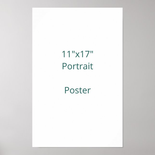 Poster Projete seu próprio 11"x17" (Frente)
