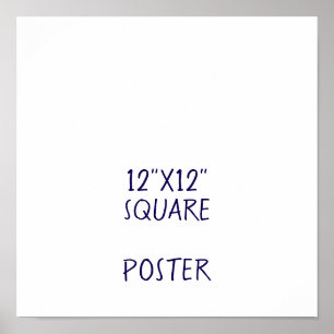 Poster Projete seu próprio 12"x12"