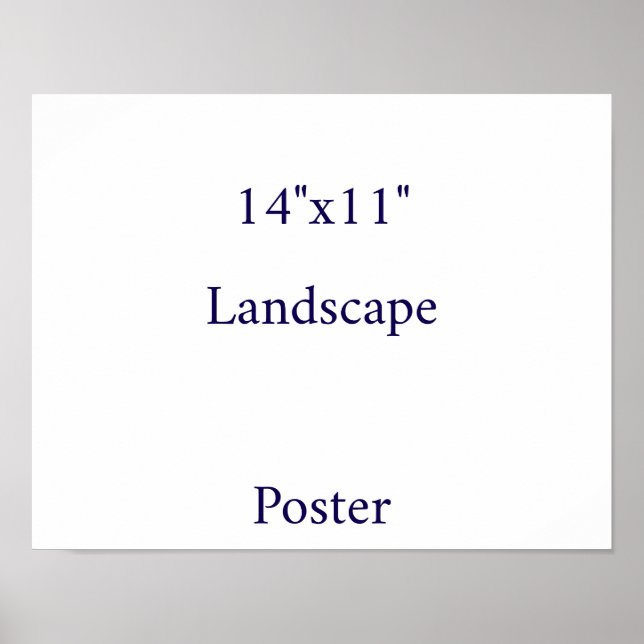 Poster Projete seu próprio 14"x11" (Frente)