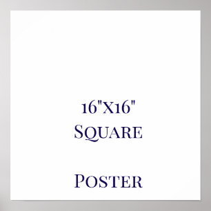 Poster Projete seu próprio 16"x16"