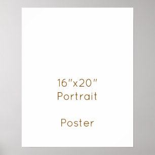Poster Projete seu próprio 16"x20"