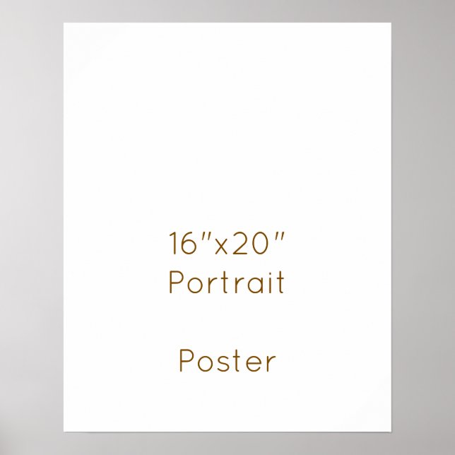 Poster Projete seu próprio 16"x20" (Frente)