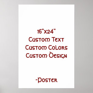 Poster Projete seu próprio 16"x24" Matte