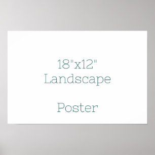 Poster Projete seu próprio 18"x12"