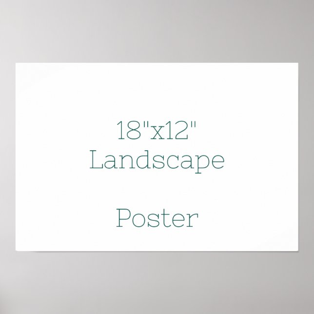 Poster Projete seu próprio 18"x12" (Frente)