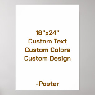 Poster Projete seu próprio 18"x24" Matte