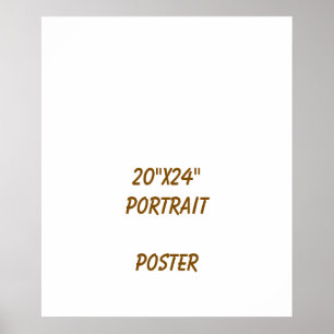 Poster Projete seu próprio 20"x24"
