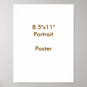 Poster Projete seu próprio 21,59cm x 27,94cm