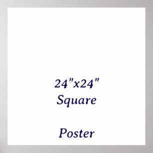 Poster Projete seu próprio 24"x24"