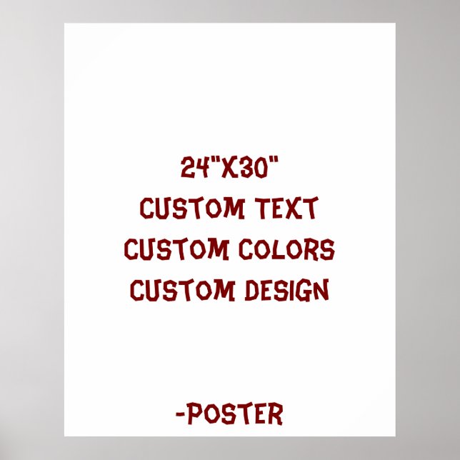 Poster Projete seu próprio 24"x30" Matte (Frente)