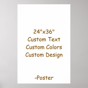 Poster Projete seu próprio 24"x36" Matte