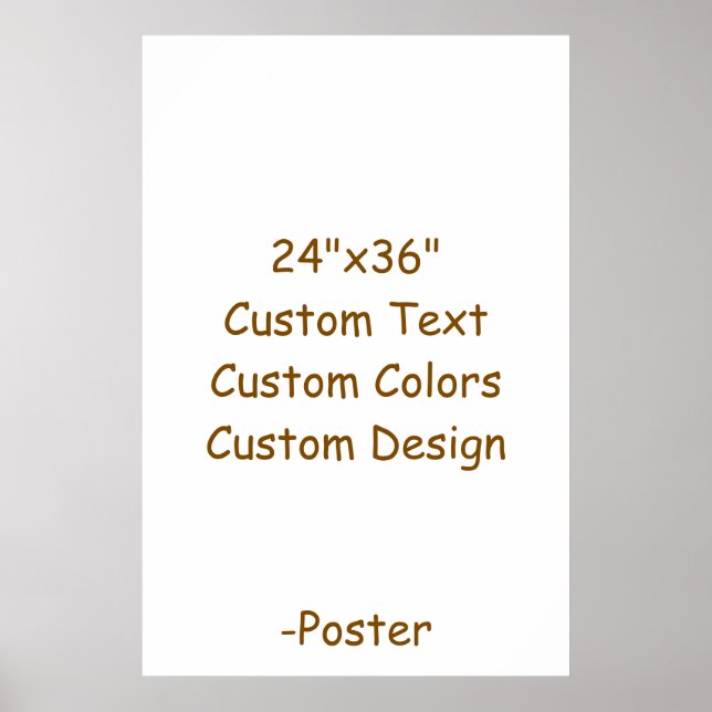 Poster Projete seu próprio 24"x36" Matte (Frente)