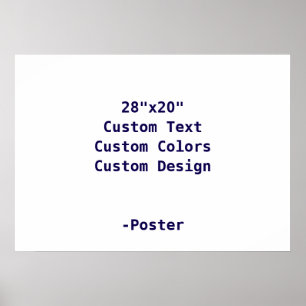 Poster Projete seu próprio 28"x20" Matte