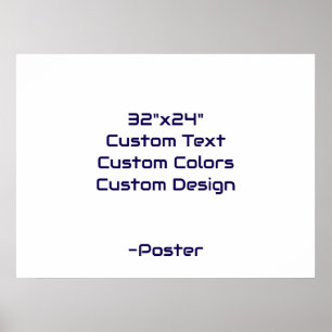 Poster Projete seu próprio 32"x24" fosco