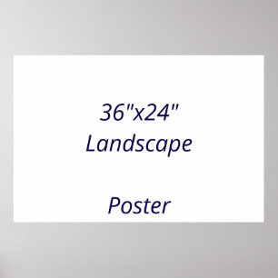 Poster Projete seu próprio 36"x24"