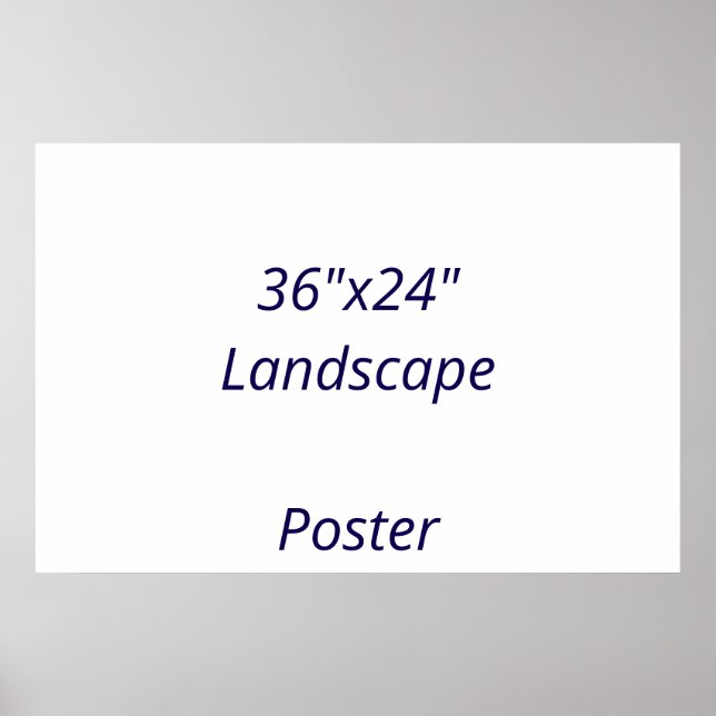 Poster Projete seu próprio 36"x24" (Frente)