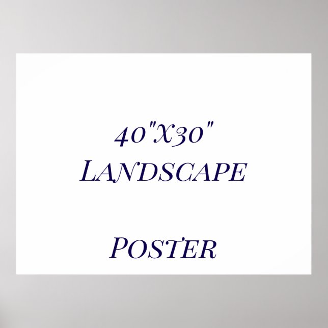Poster Projete seu próprio 40"x30" (Frente)
