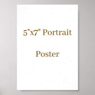 Poster Projete seu próprio 5"x7"