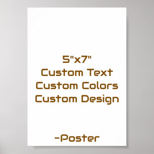 Poster Projete seu próprio Matte 13x18cm