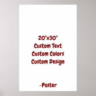 Poster Projete seu próprio Matte 50x75 cm