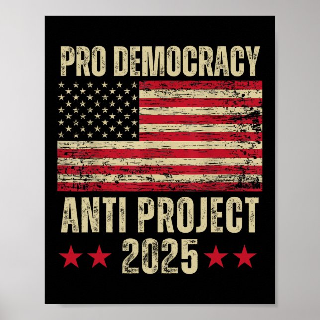 Poster Projeto Democracy Anti Project 2025 Stop Project 2 (Frente)