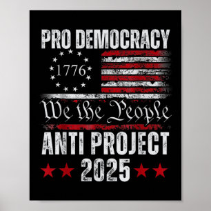 Poster Projeto Pro Democracy Anti Project 2025 Parar Proj