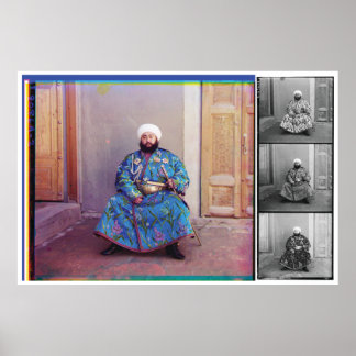 Póster Prokudin-Gorskii , Alim Khan, Emir de Bukhara