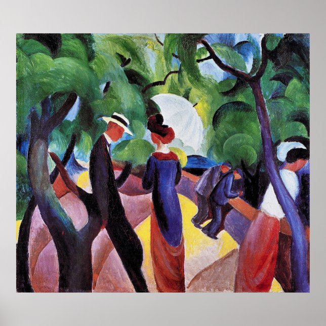 Póster Promenade by August Macke (Frente)