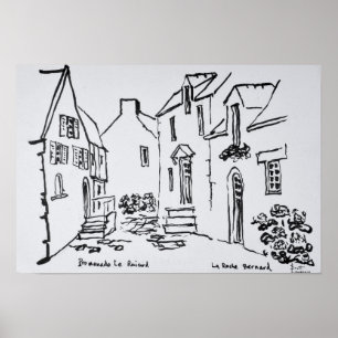 Póster Promenade du Ruicard   La Roche-Bernard, Bretanha