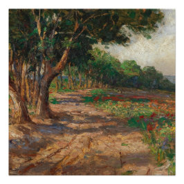 Póster Promenade em Euxinograd com revestimento de Elm