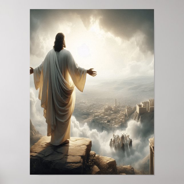 Poster Promessa Cumprida através da Porta do Céu (Frente)