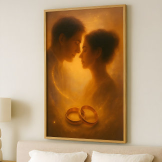 Poster Promessa Infinita – Desenho Celestial Romântico