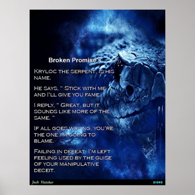 Poster Promessas Quebradas (Frente)
