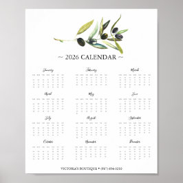 Poster Promo de Negócios do Calendário de 2025