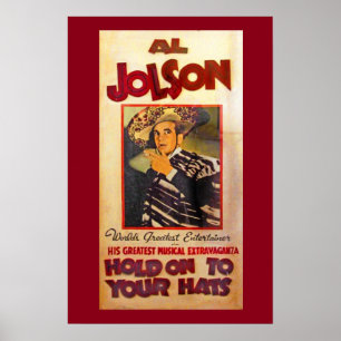 Póster Promo do teatro de Al Jolson