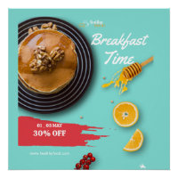 Promoção de Café da Manhã, Menu de Café da Manhã d