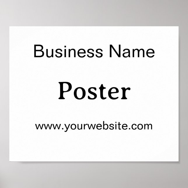 Poster Promoção de Marca Simples Padrão Semi-Brilho 10"x8 (Frente)