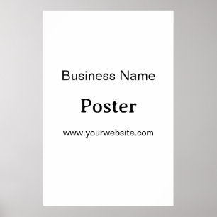 Poster Promoção de Marca Simples Padrão Semi-Brilho 24"x3