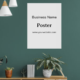 Poster Promoção de Marca Simples Padrão Semi-Brilho 30"x4