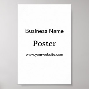 Poster Promoção de Marca Simples Padrão Semi-Brilho 4" x