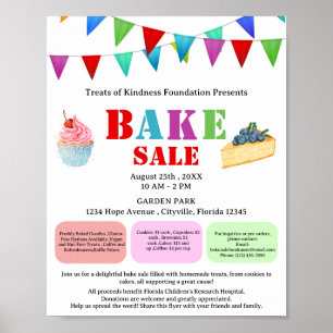 Poster Promoção de Venda de Bolos ou Tortas Modernas