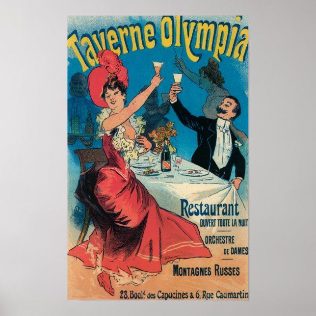 Póster Promocional da Taverne Olympia (Frente)
