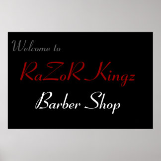 Poster Promocional de Compro Barber RaZoR Kingz