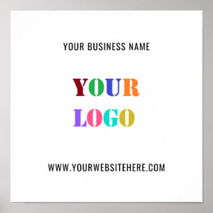Poster Promocional personalizado de logotipo personalizad