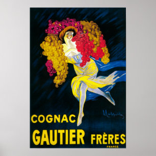 Póster Promocional PosterFrance de Gautier do conhaque